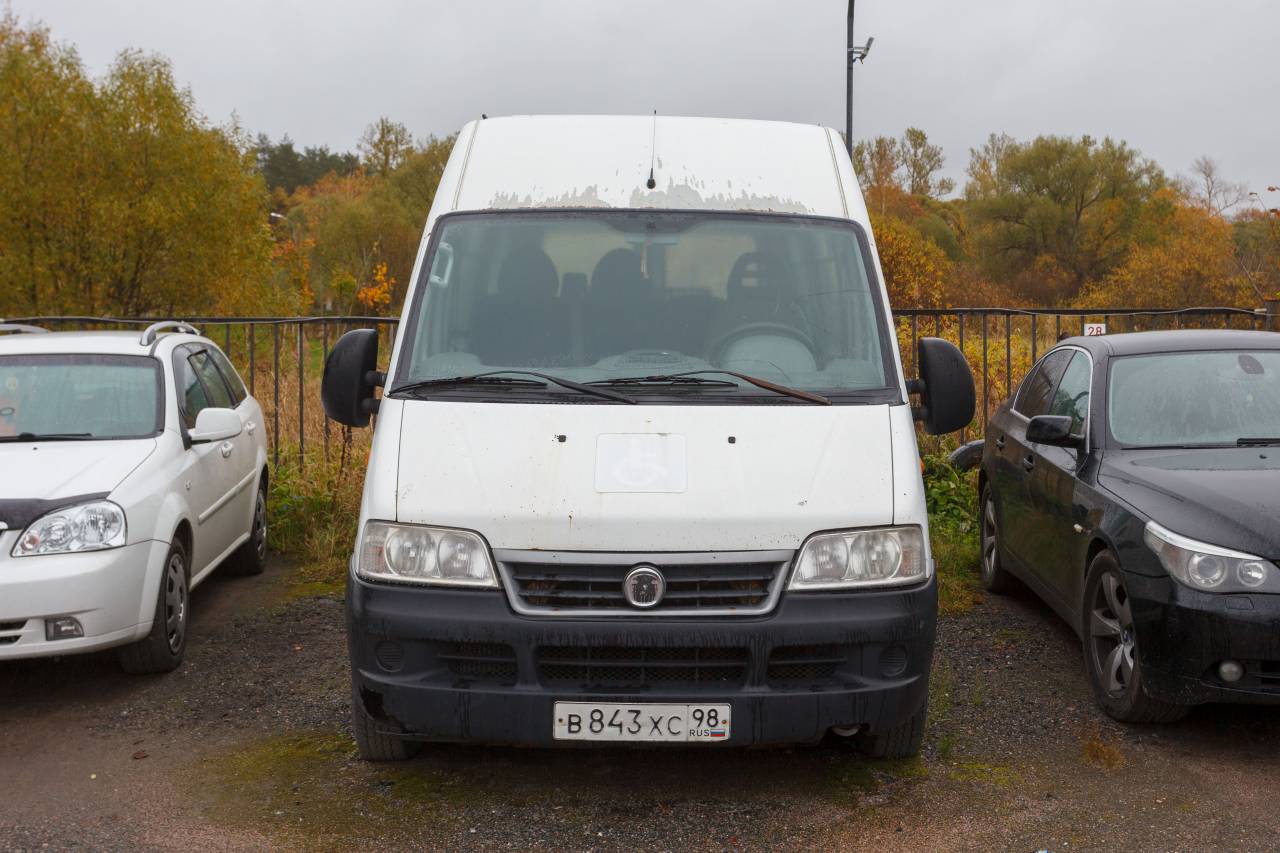 Микроавтобус (автобус категории М2 класс В) FIAT DUCATO, гос.знак – В 843  ХС98, 2009 года выпуска